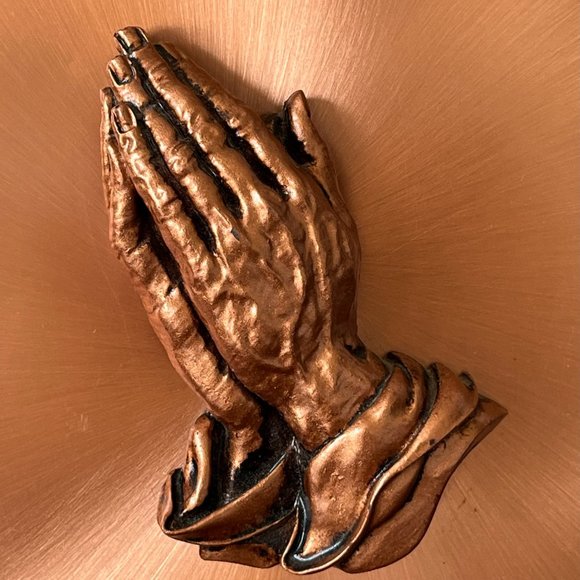 Copperama Wall Decor Vintage Copperama By Victor Praying Hands 3d